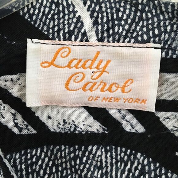 Vintage 80’s Lady Carol geometric print dress 8* - Picture 11 of 12